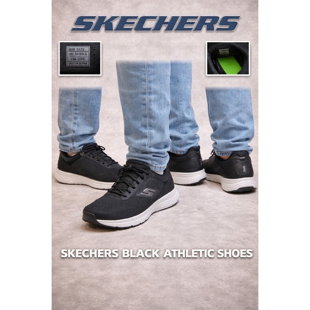 Skechers Go Golf Fairway Lead 54517 Black Spikeless Shoes Mens 11.5
